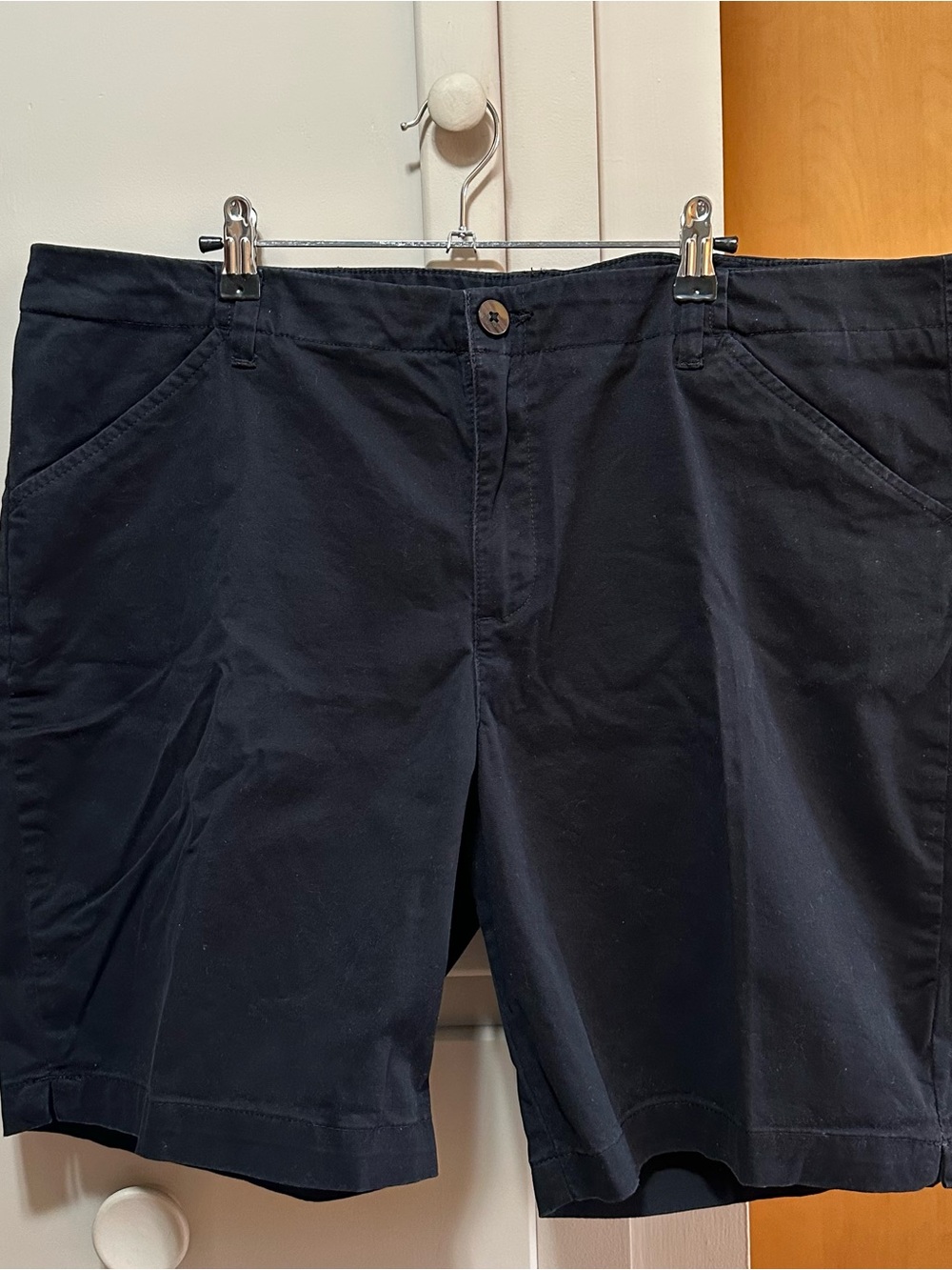Lee Black Regular Fit Mid-Rise Shorts